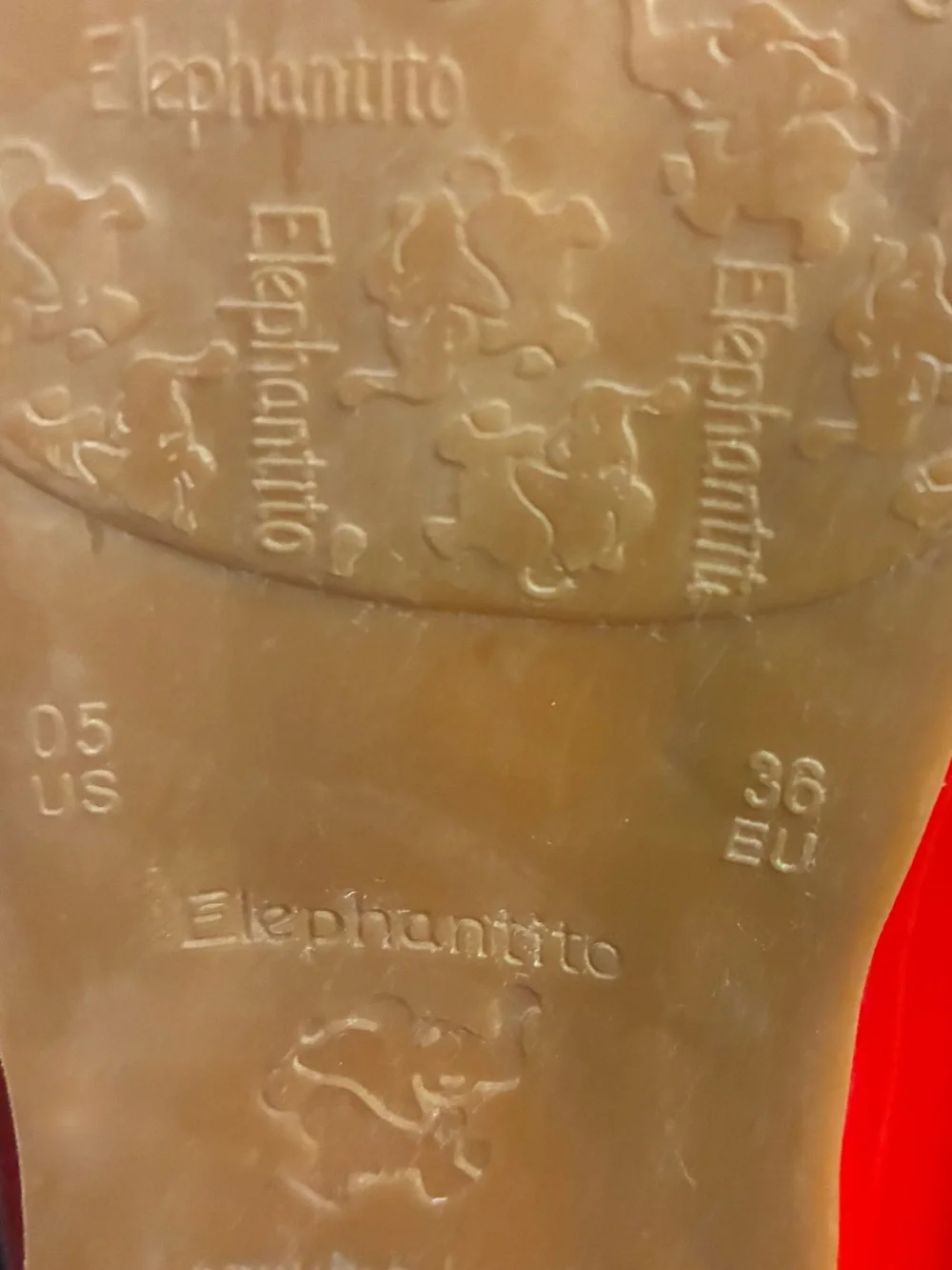 Elephantito Size 5 Big Girls Shiny Red Patent Leather Flats with Ankle Straps